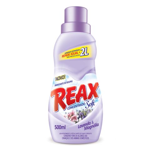 Amaciante-de-roupas-concentrado-REAX-lavanda---magnolia-500ml Amaciante-de-roupas-concentrado-REAX-lavanda---magnolia-500ml