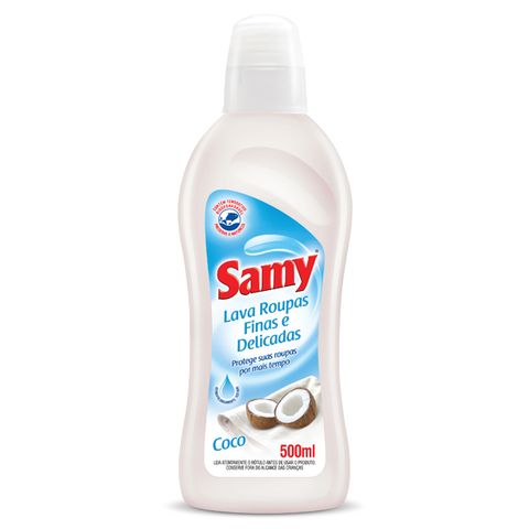 Lava-roupas-delicadas-SAMY-coco-500ml Lava-roupas-delicadas-SAMY-coco-500ml