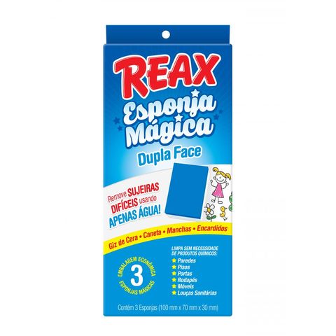 Reax-Esponja-Magica-dupla-face-3-Unidades Reax-Esponja-Magica-dupla-face-3-Unidades
