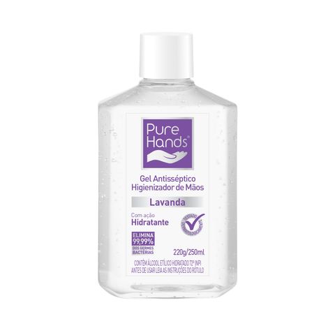 Alcool-em-Gel-Antisseptico-para-as-maos-pure-hands-250ml-lavanda Alcool-em-Gel-Antisseptico-para-as-maos-pure-hands-250ml-lavanda