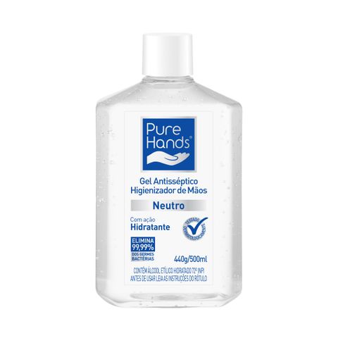 Alcool-em-Gel-Antisseptico-para-as-maos-Pure-Hands-Neutro-500g Alcool-em-Gel-Antisseptico-para-as-maos-Pure-Hands-Neutro-500g