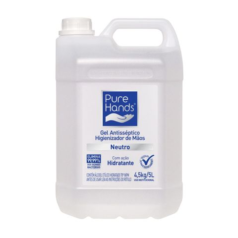 Alcool-em-Gel-Antisseptico-para-as-maos-Pure-Hands-Neutro-5-Litros Alcool-em-Gel-Antisseptico-para-as-maos-Pure-Hands-Neutro-5-Litros